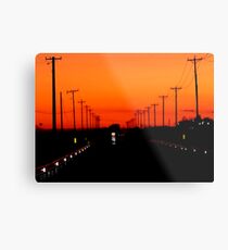 Sunset Run Metal Print