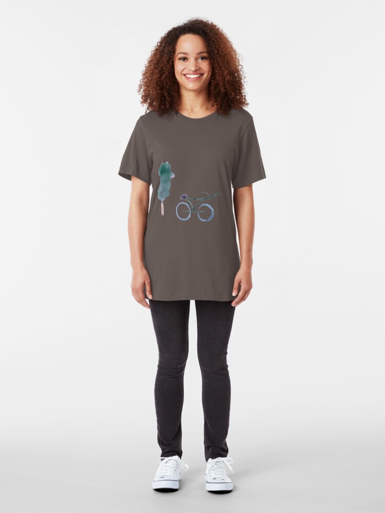 Alternate view of Tree & bike Slim Fit T-Shirt