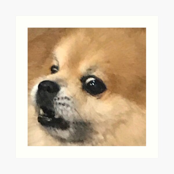 Angry PomPom Art Print