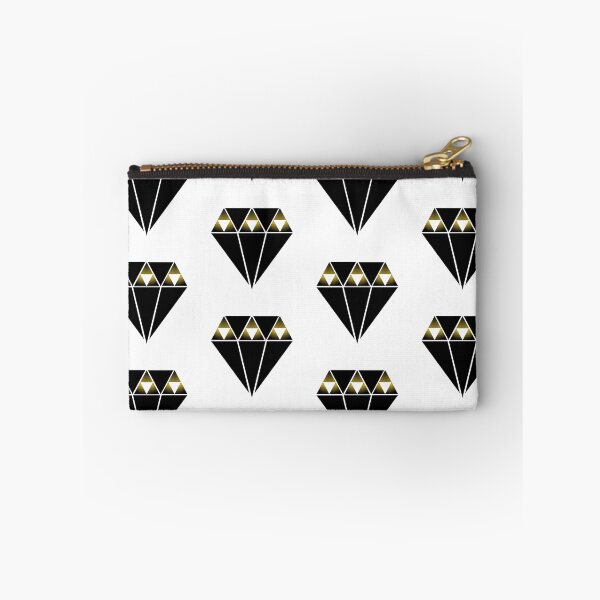 Item preview, Black and gold diamond with 3x triforce designed and sold by RitaTheQueen.