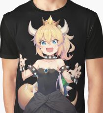 Cute Princess Bowsette Graphic T-Shirt