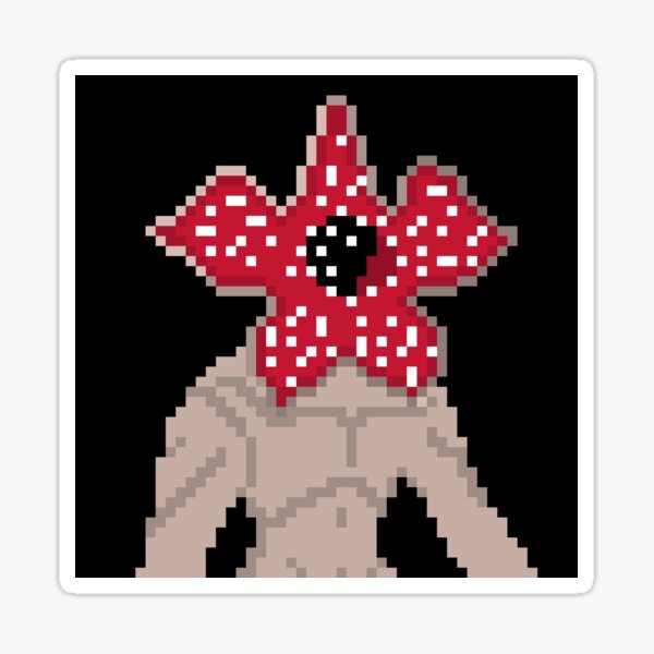 Pixel Demogorgon Sticker