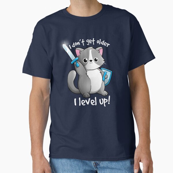 Item preview, Level up cat designed and sold by NemiMakeit.