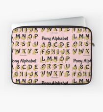 Pony Alphabet, Pink Laptop Sleeve
