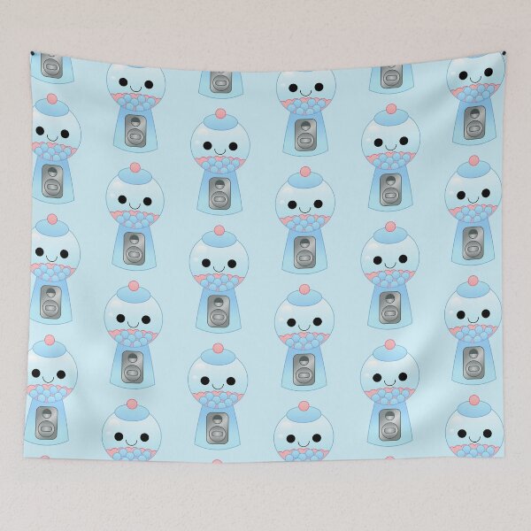 Item preview, kawaii blue gumball machine designed and sold by kittybox.
