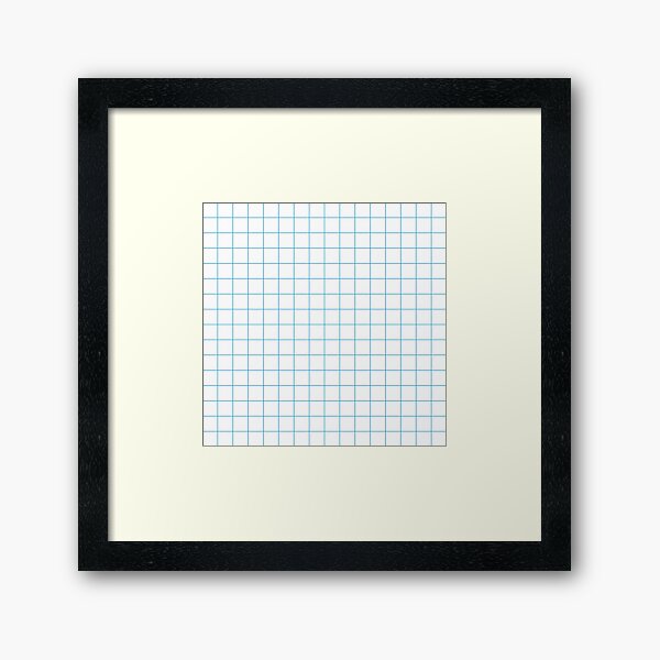 graph paper framed art print by feraloidies redbubble