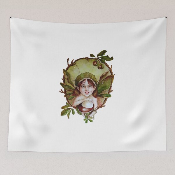 Item preview, Conker horse chestnut pixie fairy designed and sold by Gabriella  Szabo.