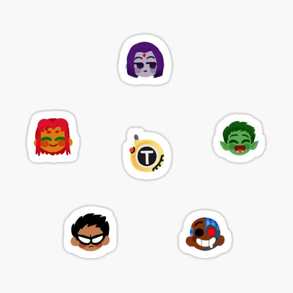 Teen Titans Emojis Sticker