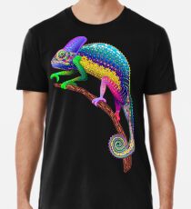 Chamäleon-Fantasie-Regenbogen-Farben Premium T-Shirt