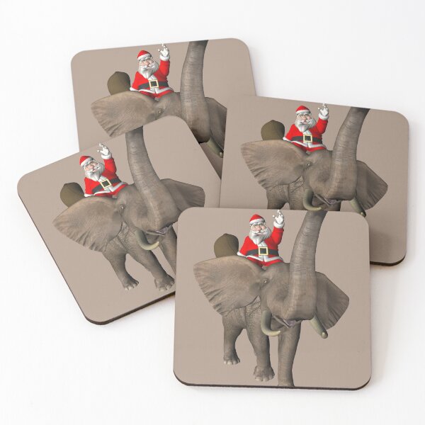Item preview, Santa Claus Riding An Elephant designed and sold by Mythos57.