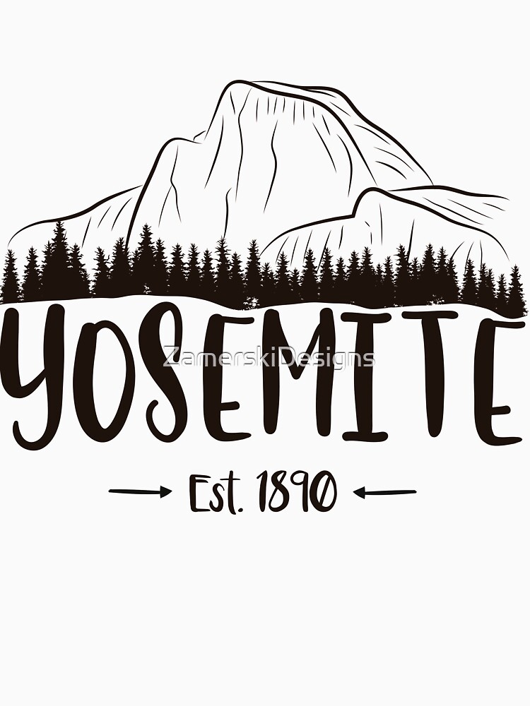 Yosemite Nationalpark Kalifornien - El Capitan Half Dome 1890 von ZamerskiDesigns