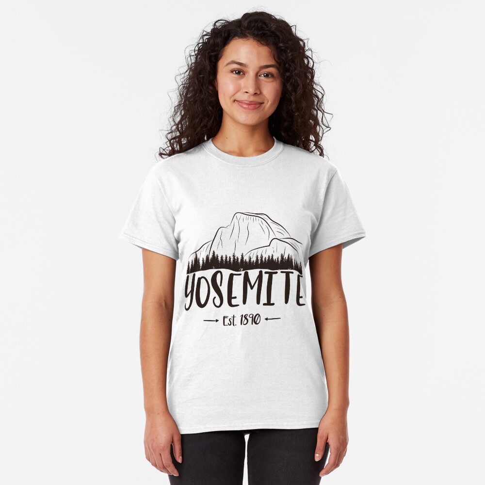 Yosemite Nationalpark Kalifornien - El Capitan Half Dome 1890 Classic T-Shirt