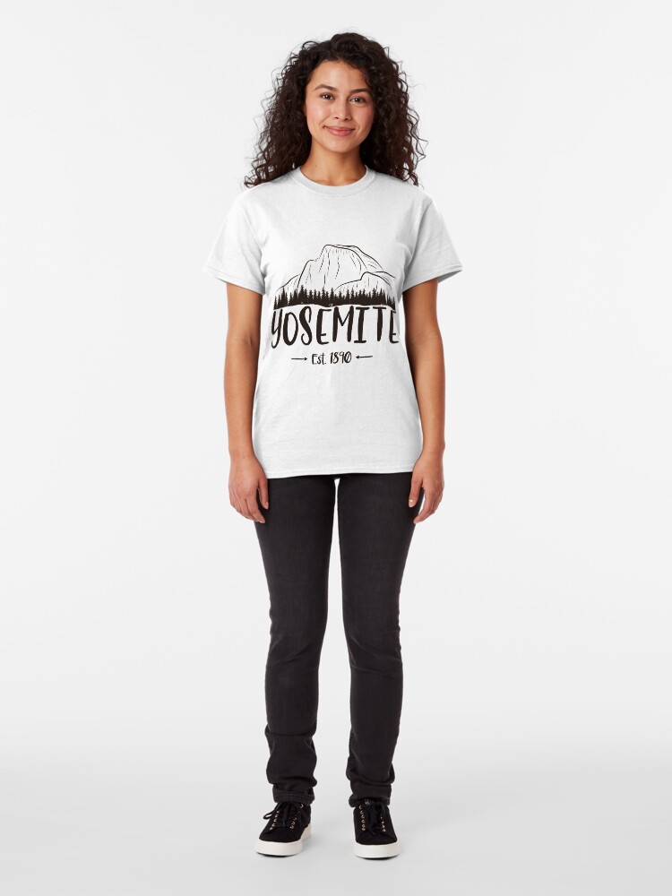 Alternative Ansicht von Yosemite Nationalpark Kalifornien - El Capitan Half Dome 1890 Classic T-Shirt