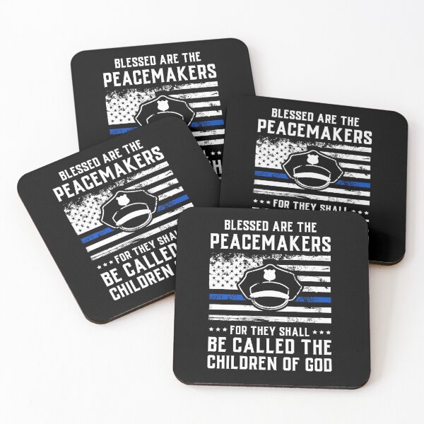 Item preview, Blessed Are The Peacemakers Police Officer Gift designed and sold by Pubi.