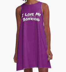 I Love My 'Coffee More Than My' Boyfriend A-Line Dress