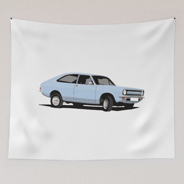Item preview, Morris Marina Coupe - illustration - baby blue designed and sold by knappidesign.