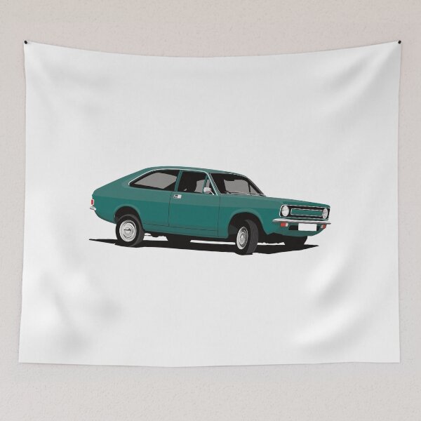 Item preview, Morris Marina Coupe - illustration - dark green designed and sold by knappidesign.