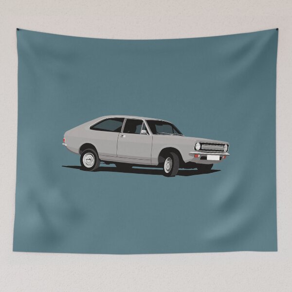 Item preview, Morris Marina Coupe - illustration - light gray designed and sold by knappidesign.