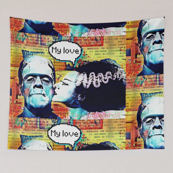 Item preview, Frankenstein and Bride monster love designed and sold by Edgot Emily Dimov-Gottshall.