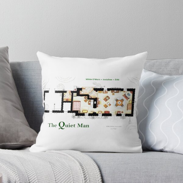 Item preview, Floorplan of White O'Morn cottage from THE QUIET MAN designed and sold by TV Floorplans & More.