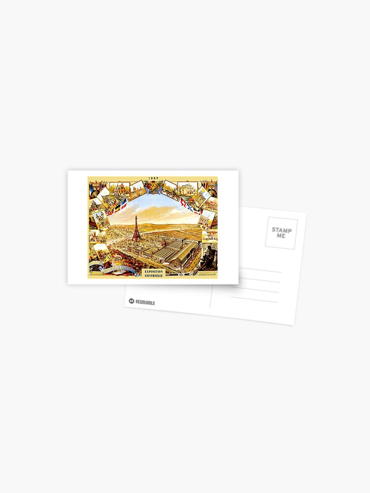 EXPOSITION UNIVERSELLE : Vintage 1889 Paris World Fair Print