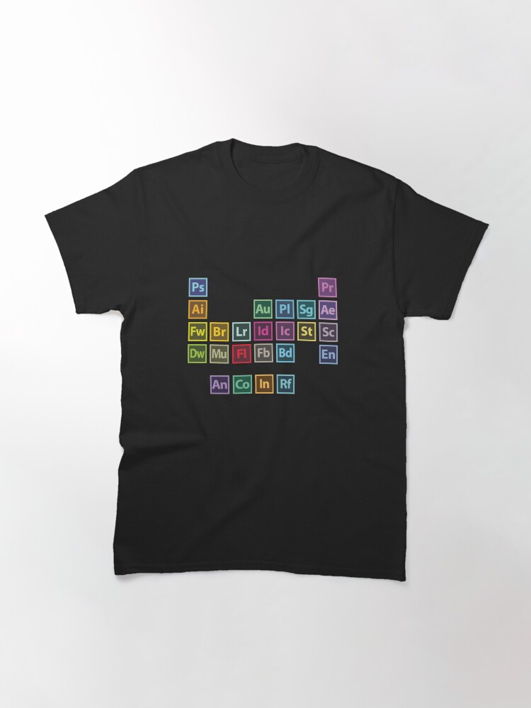 Alternate view of Adobe Table of Elements Classic T-Shirt