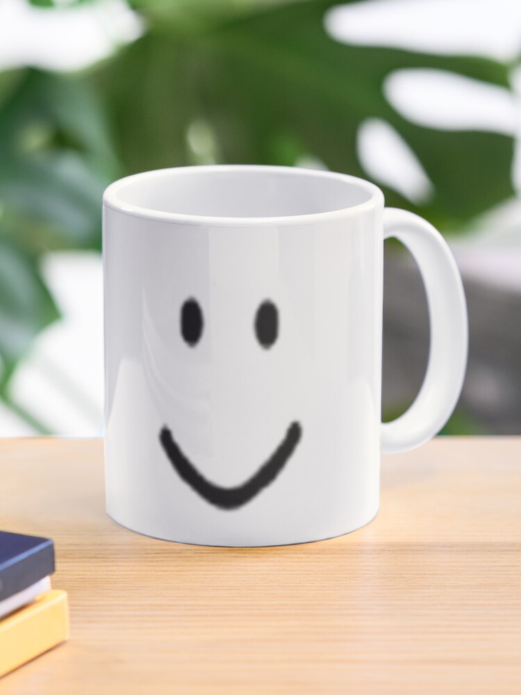 Roblox Default Noob Face Mug By Trainticket Redbubble - roblox default noob face laptop sleeve by trainticket redbubble