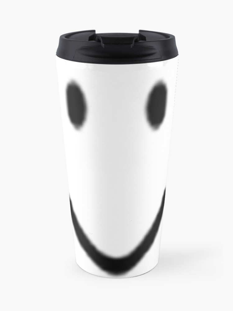 Roblox Default Noob Face Travel Mug By Trainticket Redbubble - hydro flask roblox