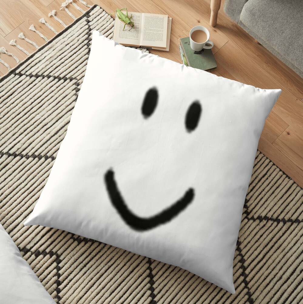 Roblox Default Noob Face Floor Pillow By Trainticket Redbubble - roblox default noob face lámina fotográfica