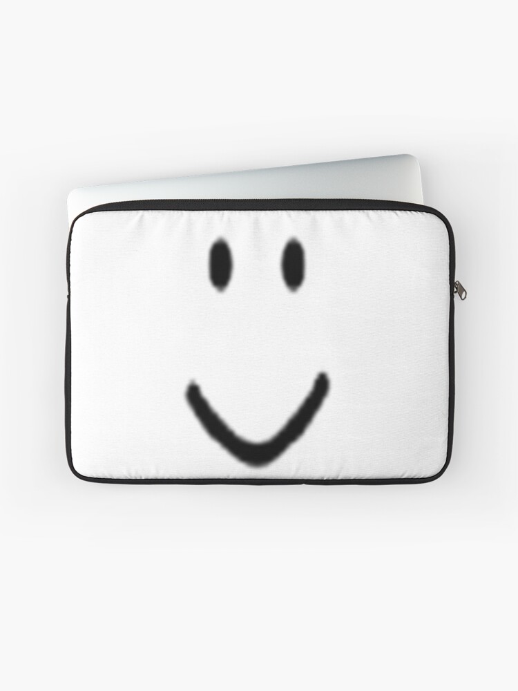 Roblox Default Noob Face Laptop Sleeve By Trainticket Redbubble - white sleves roblox