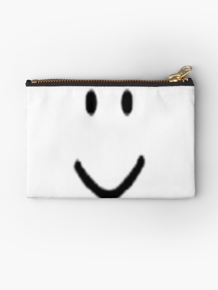 Roblox Default Noob Face Zipper Pouch By Trainticket Redbubble - face noob roblox