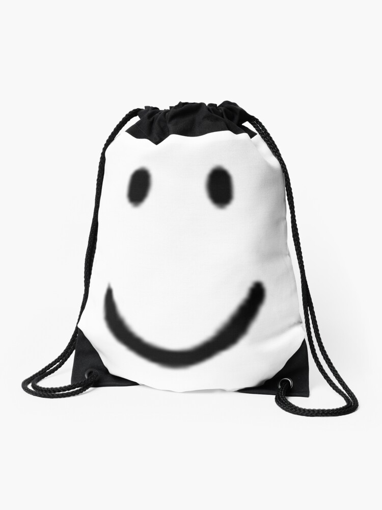 Roblox Default Noob Face Drawstring Bag By Trainticket Redbubble - noob in a bag roblox