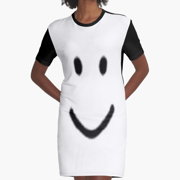 Roblox Default Noob Face Graphic T Shirt Dress By Trainticket Redbubble - old roblox default face