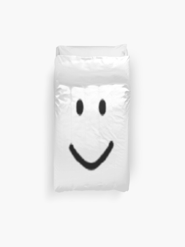 Roblox Default Noob Face Duvet Cover By Trainticket Redbubble - roblox bed hair