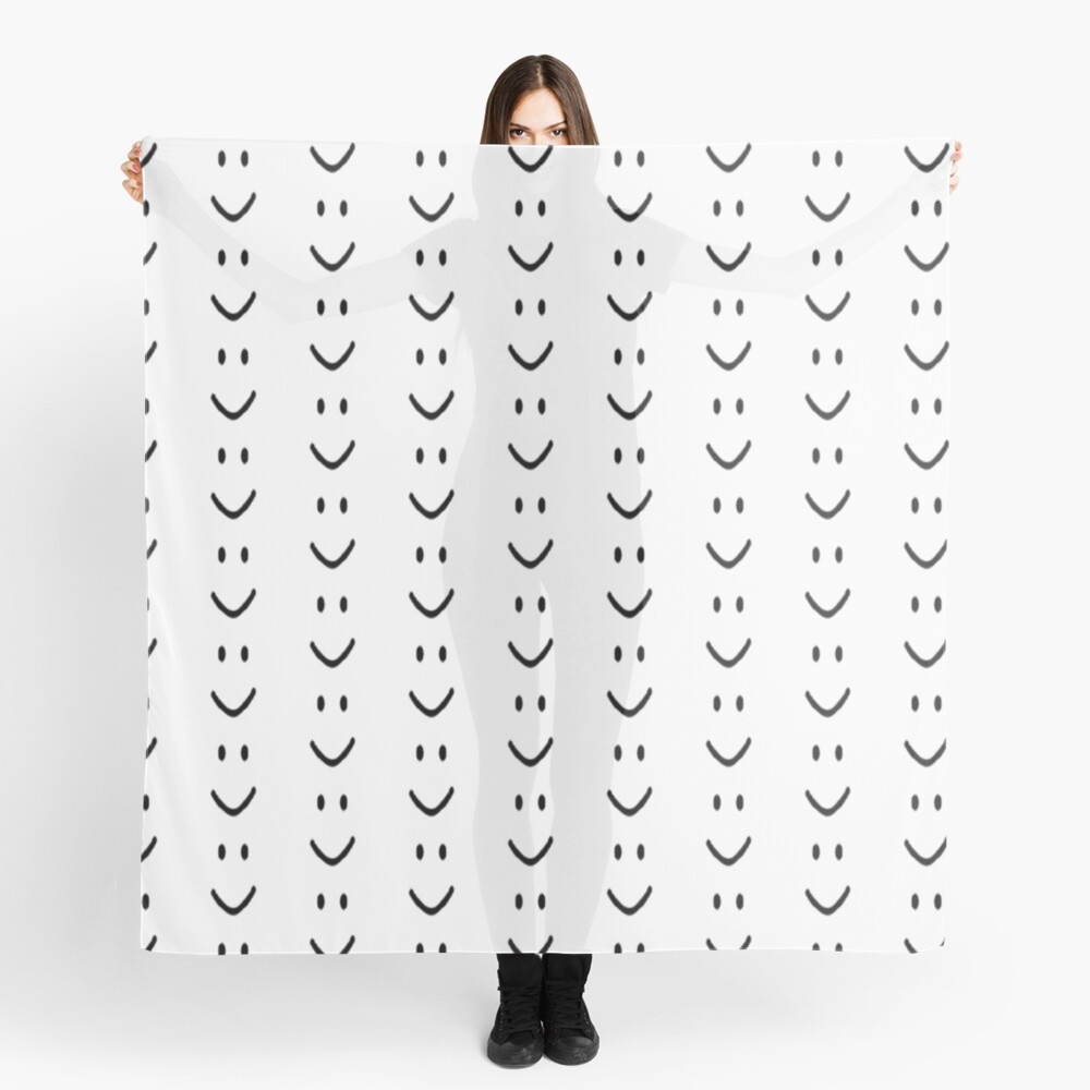 Roblox Default Noob Face Scarf By Trainticket Redbubble - roblox default noob face pullover sweatshirt by trainticket