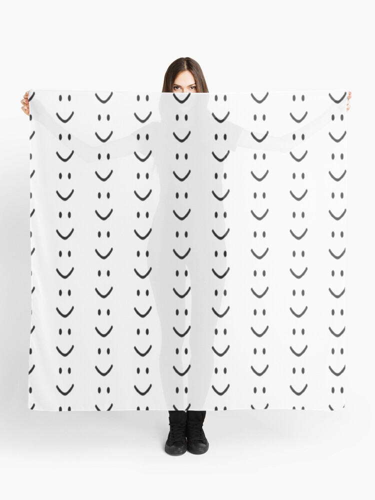 Roblox Default Noob Face Scarf By Trainticket Redbubble - roblox black and white scarf