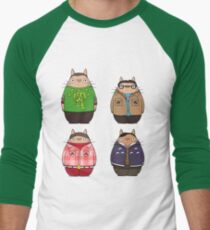 Camiseta ¾ bicolor para hombre Big Bang Totoro