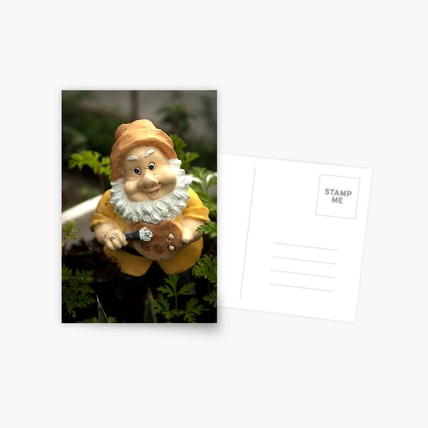 Painty the Garden Gnome Postcard