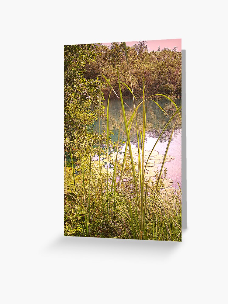 Thumbnail 1 of 2, Greeting Card, IN THE CORNER OF THE LAKE designed and sold by TatianaMichaela.