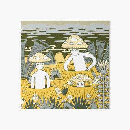 Mushroom Men Art Board Print
