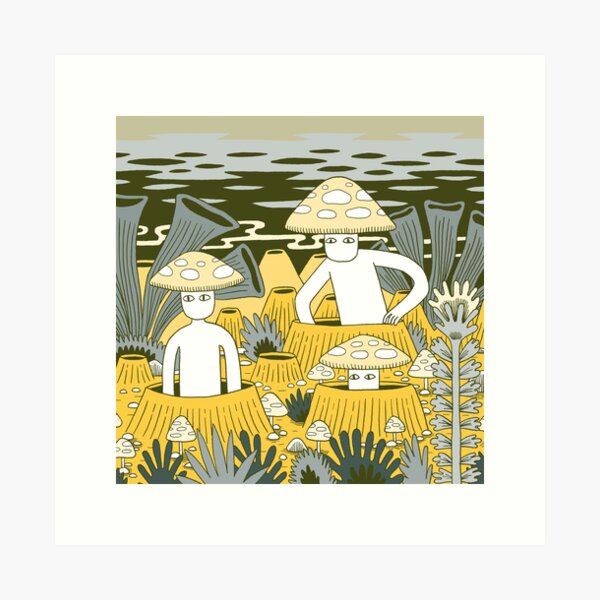 Mushroom Men Art Print