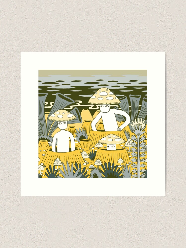 Alternate view of Mushroom Men Art Print
