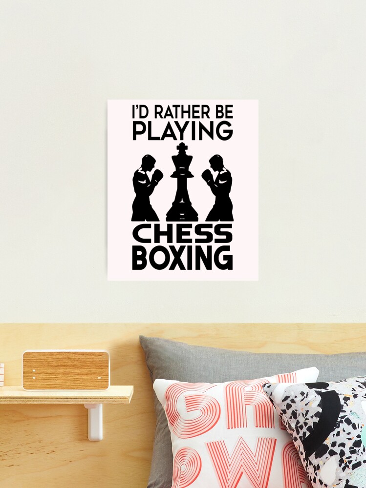 Chess Boxing' Poster, picture, metal print, paint by MAMMIRI ART