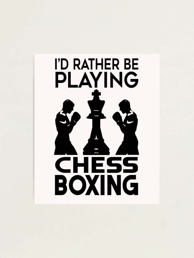 Chess boxing illustration Photographic Print by itisjakob