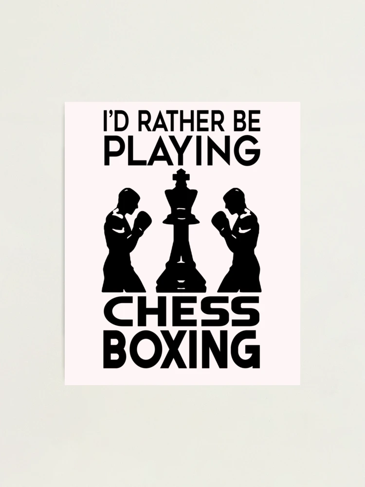 Chess Piece Boxer Boxing Gloves King Art Print by FY83