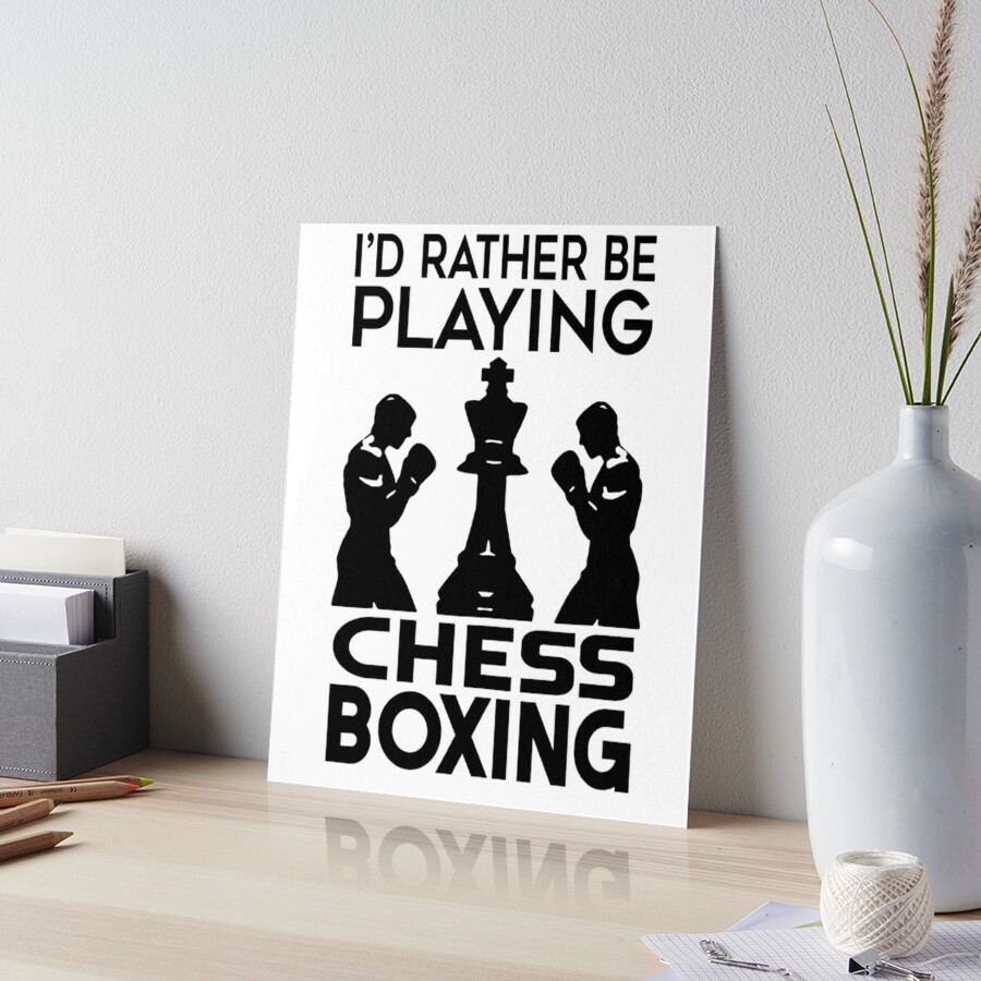 Chess boxing illustration Art Board Print by itisjakob