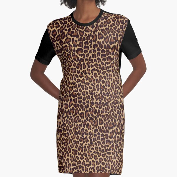 Leopard Graphic T-Shirt Dress