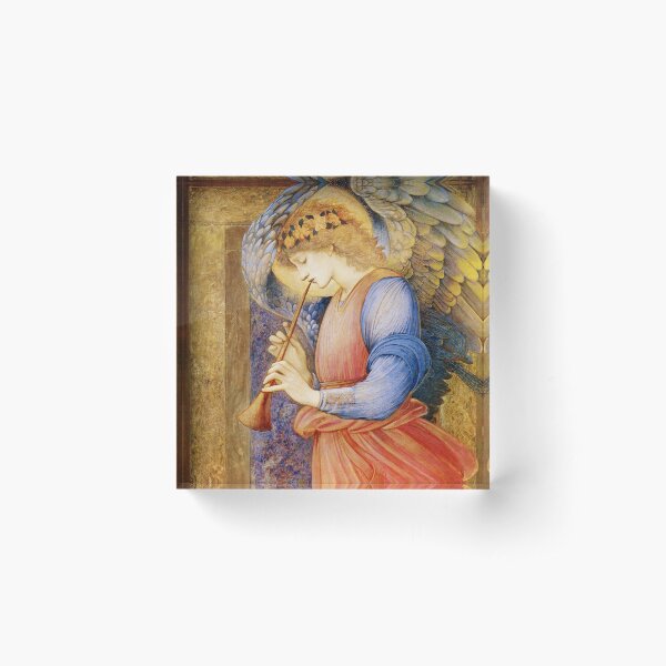 Item preview, Angel Gabriel Blowing His Horn vintage Religious art designed and sold by Glimmersmith.