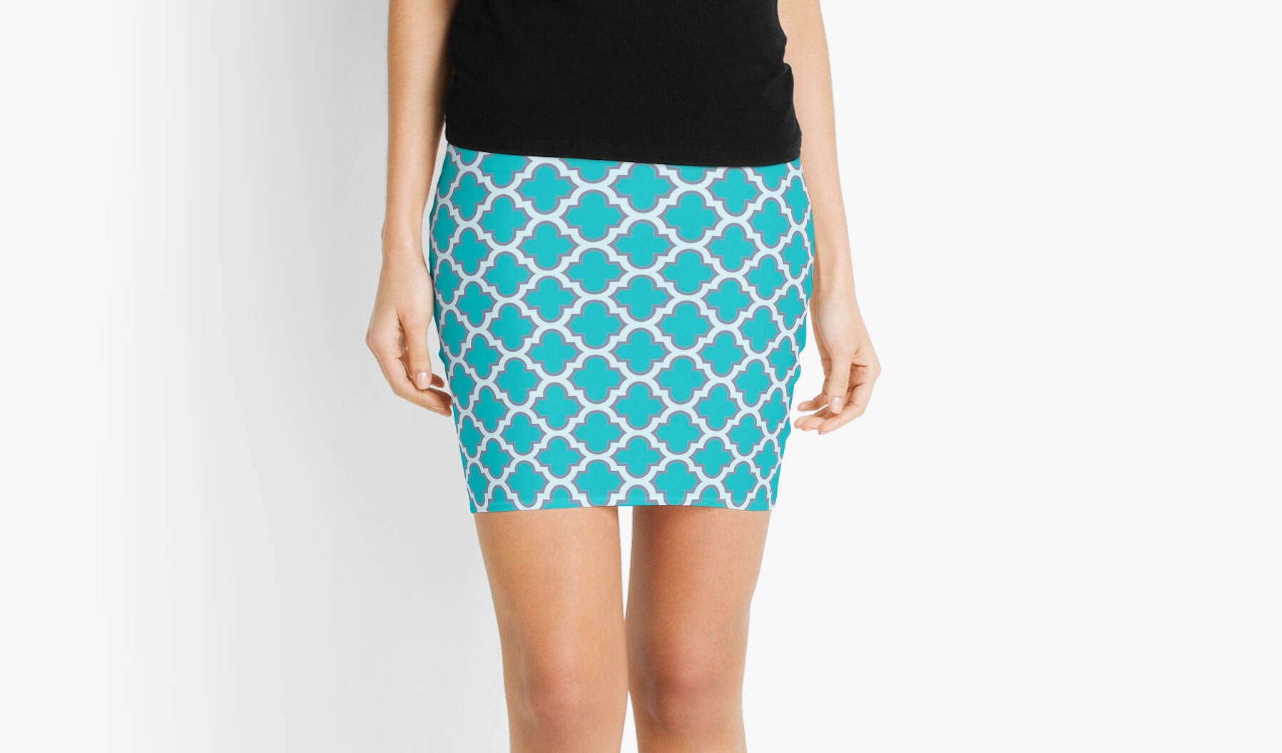 mini turquoise skirt