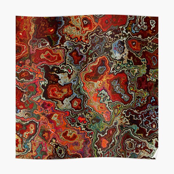 Blood Geode Poster
